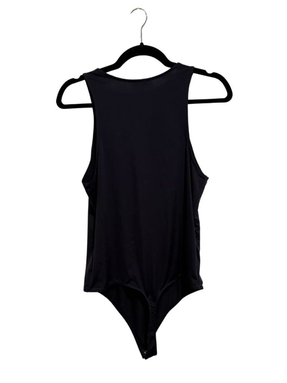 Express Body Contour Navy Blue Sleeveless High Neck Bodysuit Size Large - Picture 2 of 4